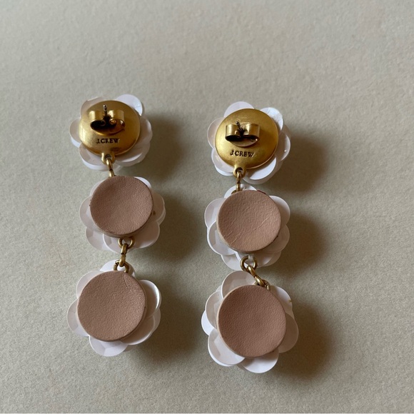 J. Crew White Floral Statement Earrings - Picture 3 of 6
